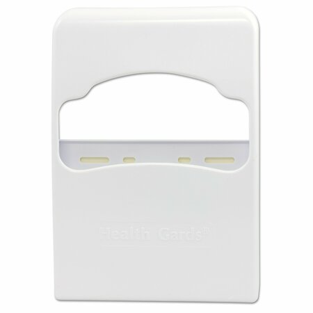 HOSPECO Health Gards Quarter-Fold Toilet Seat Cover Dispenser, 8.75 x 2 x 12, White HG-2